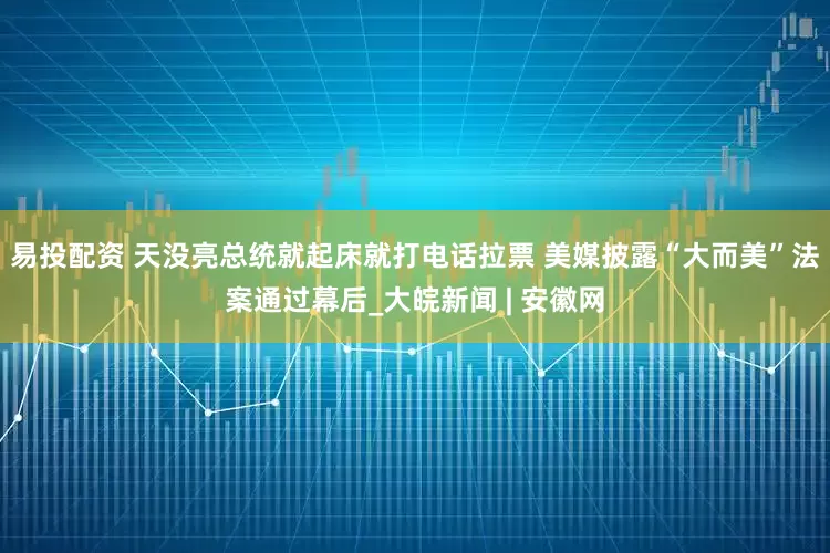 易投配资 天没亮总统就起床就打电话拉票 美媒披露“大而美”法案通过幕后_大皖新闻 | 安徽网